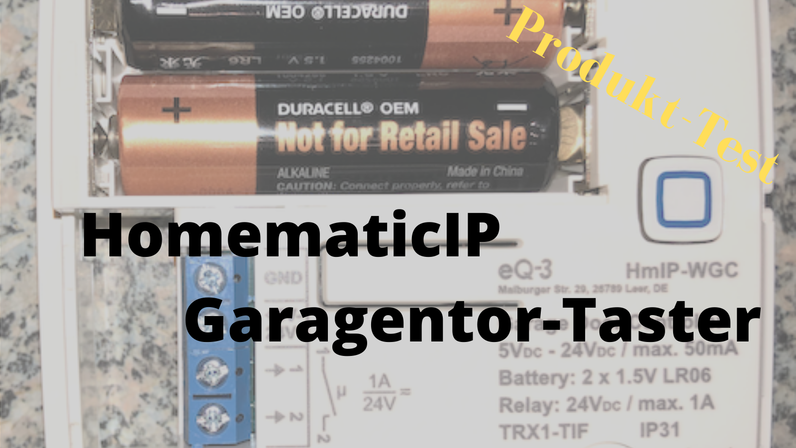 Homematic IP – Garagentortaster